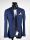 Giacca blu sfoderata slim fit misto viscosa made in italy