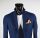 Giacca blu sfoderata slim fit misto viscosa made in italy