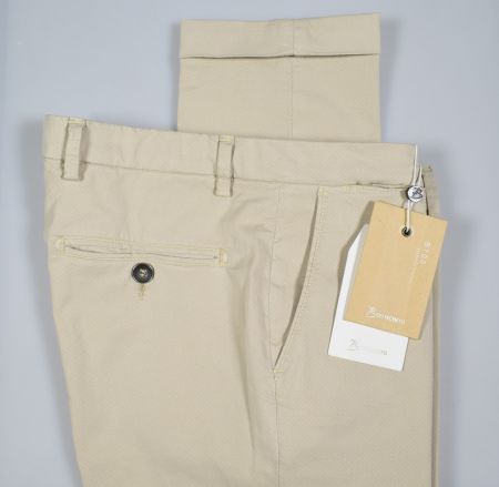 Pantalone bsettecento sim fit cotone stretch a pois piccolo