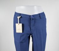 Pantalone slim fit in cotone operato quota otto in quattro colori