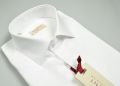 Camicia bianca slim fit pancaldi puro cotone collo mezzo francese