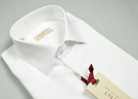 White shirt slim fit pancaldi pure cotton neck half french