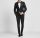 Tuxedo fashion slim fit black digel wool stretch 