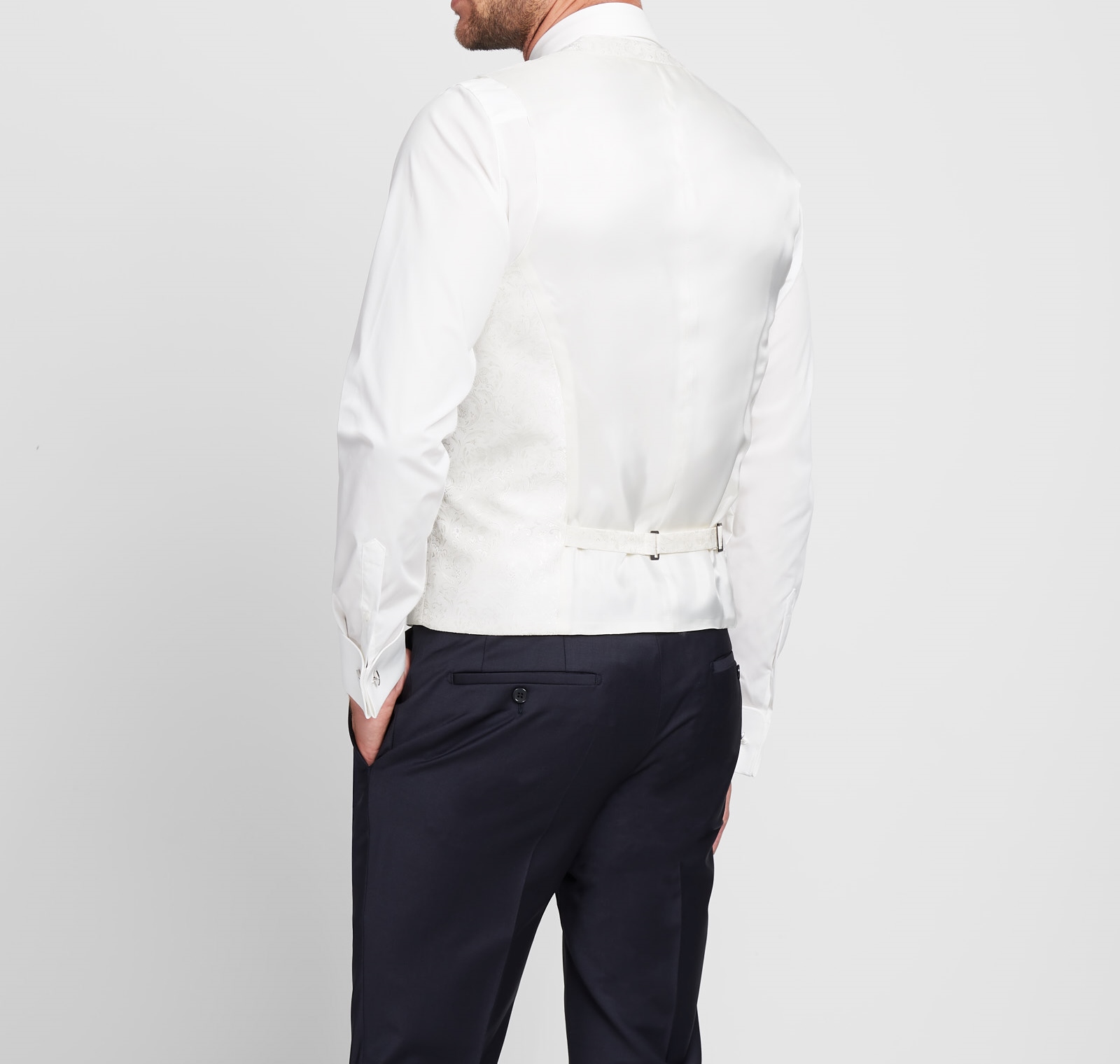 Completo Elegante Ragazzi Con Camicia, Pantaloni, Gilet E Papillon - 5 Set Vita Regolabile - Foto 2