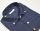 Ingram shirt in blue polka dots neck button down