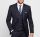 Dark blue wool suit drop six modern fit Digel 