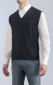 Green Coast Vest V-neck in mixed wool regular fit 