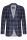 Giacca moda slim fit digel in misto lana blu a quadri 