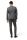 Abito moda slim fit digel grigio a quadri con panciotto 