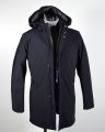 Parka adimari slim fit con cappuccio staccabile in eco piuma