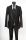 Black suits Luciano Sopranos dress slim fit complete with waistcoat and tie