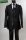 Black dress Slim fit Luciano sopranos glossy with waistcoat and tie