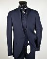 Abito blu slim fit musani milano modello alla coreana 