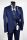 Abito musani cerimonia bluette slim fit con petto a lancia