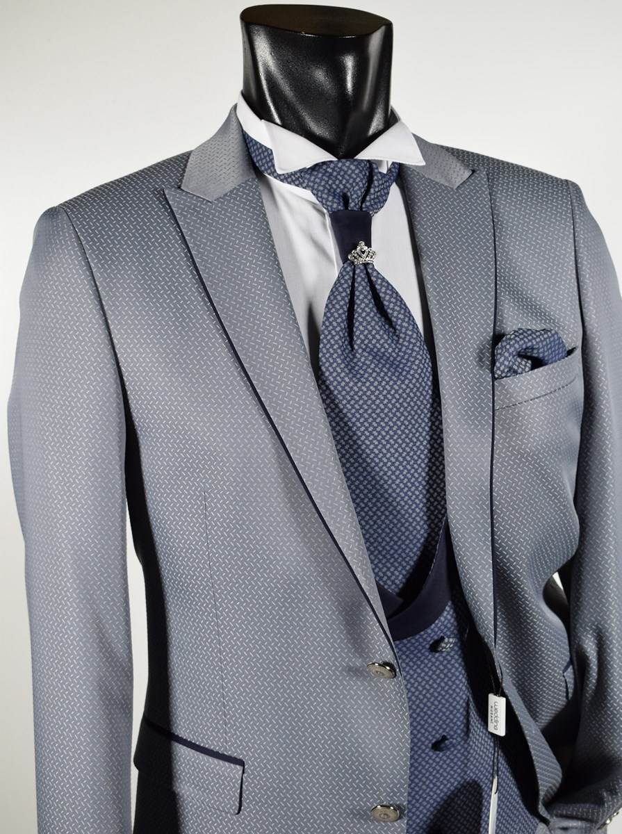 Abito da sposo grigio chiaro musani wedding collezione cerimonia 2019 shop  online