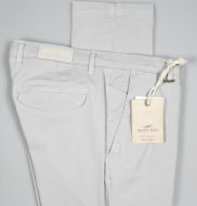 Pantalone in cotone stretch operato quota otto slim fit in cinque colori