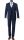 Elegant navy blue suit with waistcoat pure wool marzotto super 100's