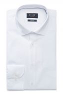 Digel white shirt extra slim fit half neck french stretch cotton