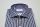 Pancaldi striped blue shirt slim fit neck french pure cotton