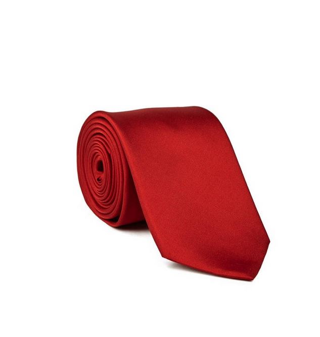 Cravatta 3 pieghe rossa in velluto SANSET – Dm Ties s.r.l