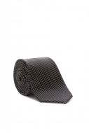 Elegant black digel tie in pure silk 