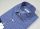 Blue slim fit blue ingram shirt printed in pure cotton