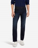 Jeans wrangler denim soft luxe a gamba dritta tonalità deep indigo