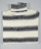 Striped patterned ocean star turtleneck sweater