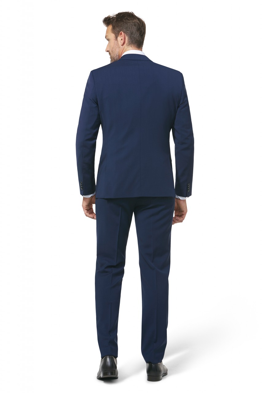 Abito da uomo Blu Marine Digel drop sei modern fit pura lana marzotto super  100 negozio online saldi