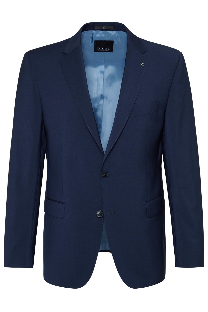 Abito classico da uomo Blu napoli Digel drop quattro corto taglie forti in  pura lana marzotto