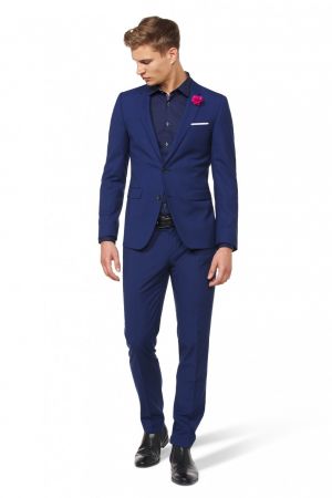 Vestito Blu Completo Uomo Skinny Abito Uomo Estivo Abito Uomo