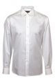 Shirt ingram white cotton no ironing Italian neck comfort 