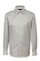 Shirt ingram gray pearl cotton no ironing Italian neck comfort 