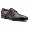 Elegant black leather digel black shoe