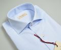 Light celestial shirt slim fit pancaldi french oxford cotton