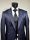 Abito smoking blu damascato musani cerimonia slim fit 