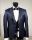 Abito smoking blu damascato musani cerimonia slim fit 