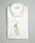 White white pancaldi shirt slim fit in pure linen neck to french