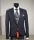 Abito elegante nero musani cerimonia slim fit con panciotto