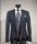 Abito elegante nero musani cerimonia slim fit con panciotto