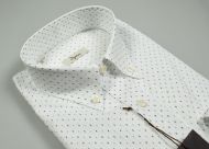 Camicia in cotone stampato ingram regular fit collo button down
