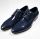Elegant blue digel ceremony shoe in real painted leather 