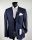 Abito blu elegante slim fit digel ceremony completo con gilet 