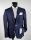 Abito blu elegante slim fit digel ceremony completo con gilet 