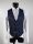 Elegant blue dress slim fit digel ceremony complete with waistcoat 