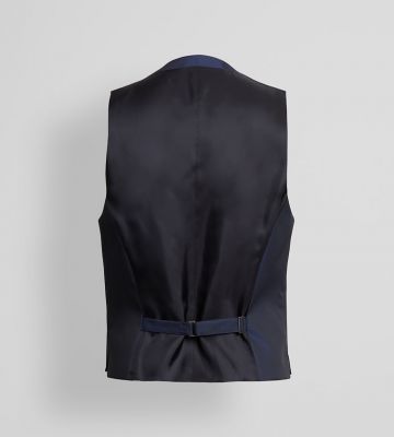 Enlision Gilet Da Abito Da Uomo Slim Fit Tinta Unita Cotone Panciotto Elegante Casual Moda Smanicato Scollo A V Matrimonio Formale Lavoro Cerimoni Blu Navy XS - Foto 10