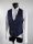 Abito blu elegante drop quattro digel ceremony completo con gilet 