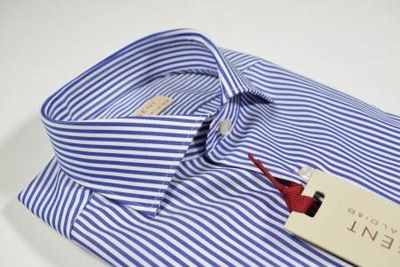 Pancaldi men's shirt collection 2020 blue stripes sales online