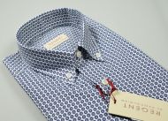 Camicia pancaldi in cotone stampato regular fit 