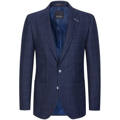 Giacca blu a quadri digel drop sei modern fit